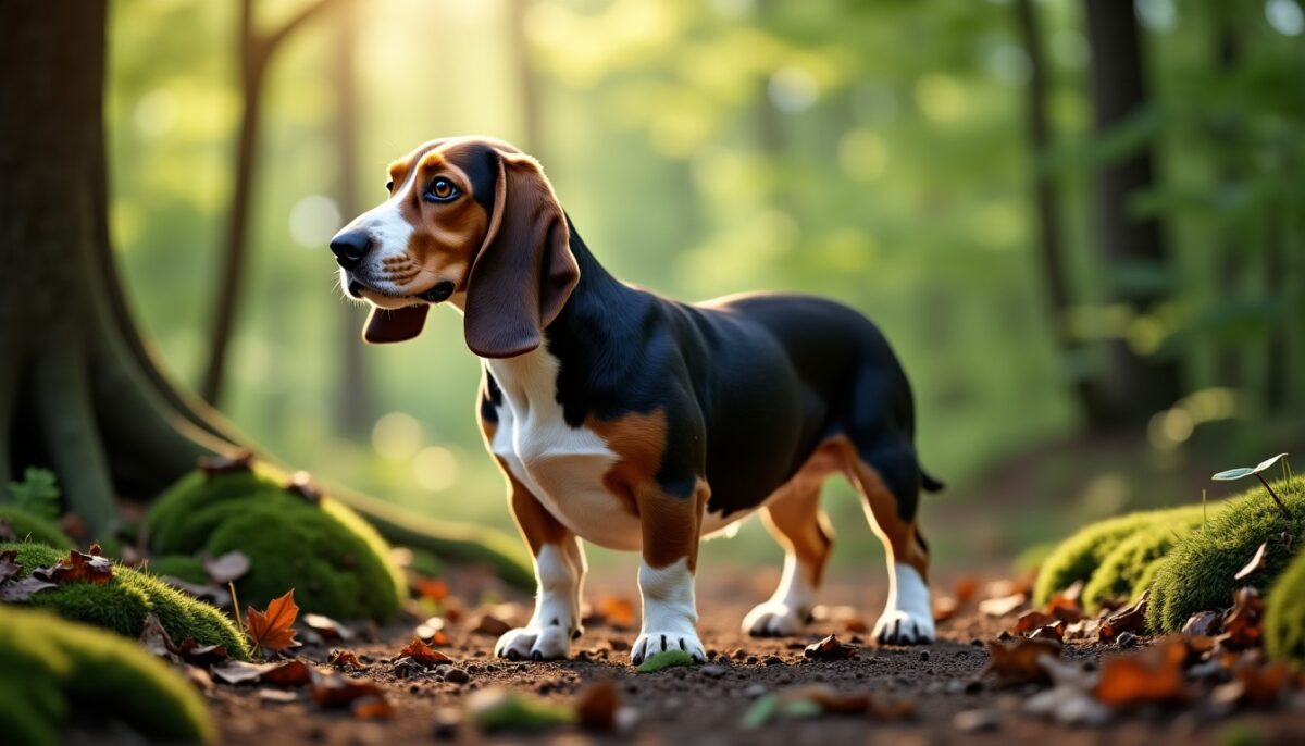 Basset Teckel : Identifier les caractéristiques distinctives de ce chien de chasse atypique