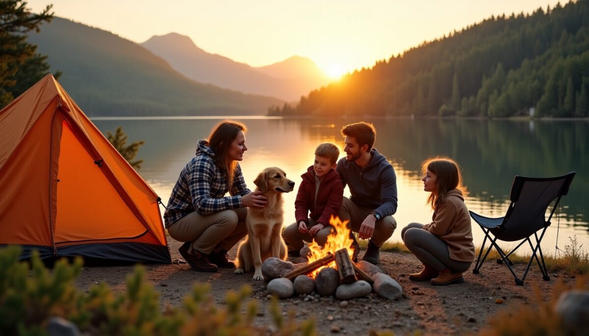 Camping en famille : découvrez les meilleurs spots pour s'évader avec vos chiens