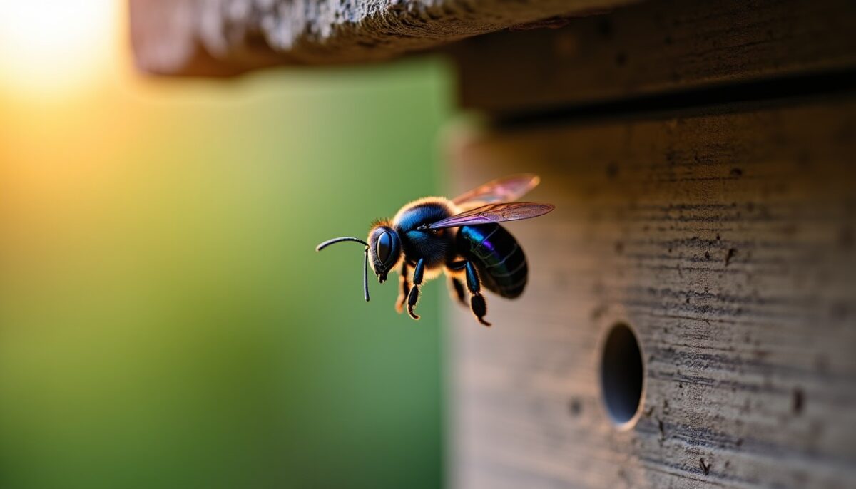 Abeille charpentière : comprendre les risques, la nidification et comment agir chez soi Abeille charpentière : comprendre les risques, la nidification et comment agir chez soi